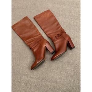 Kate Spade Women 8M Pebbled Leather High Heeled Boots